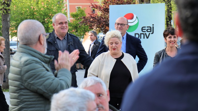 Mitin Errenteria. Joseba Agirretxea, Maribel Vaquero, Maite Peña, Joseba Egibar