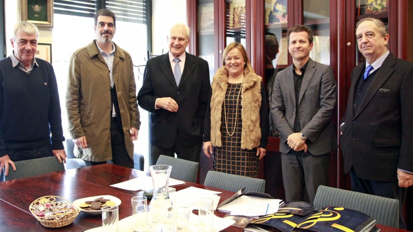 Visita de los senadores de EAJ-PNV al Orfeón Donostiarra