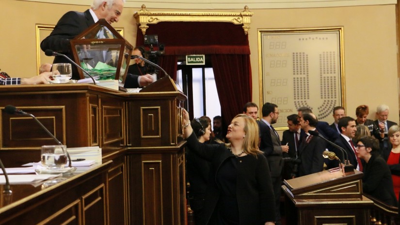 Victoriano Gallastegi ha presidido la Mesa de Edad que ha abierto la sesión constitutiva del Senado