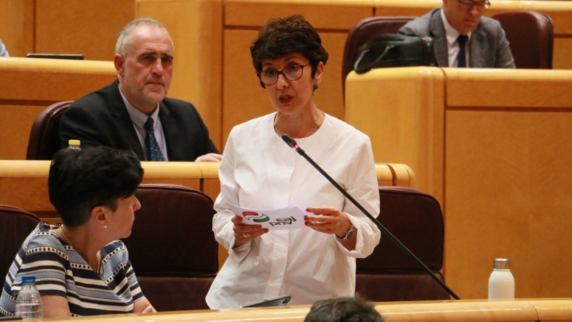 Maribel Vaquero emplaza al Gobierno español a acelerar el traspaso de Cercanías a Euskadi