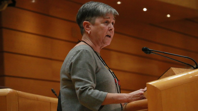 Nerea Ahedo pide al PP que aclare si defiende incumplir el Estatuto de Gernika en relación a la transferencia de la gestión económica de la Seguridad Social