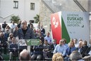 Acto en Bergara. Joseba Agirretxea, Joseba Egibar, Andoni Ortuzar