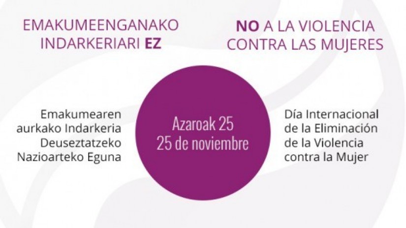 Manifiesto de EAJ-PNV con motivo del 25 de noviembre, Día Internacional para la eliminación de la violencia contra las mujeres Manifiesto de EAJ-PNV con motivo del 25 de noviembre, Día Internacional para la eliminación de la violencia contra las mujeres