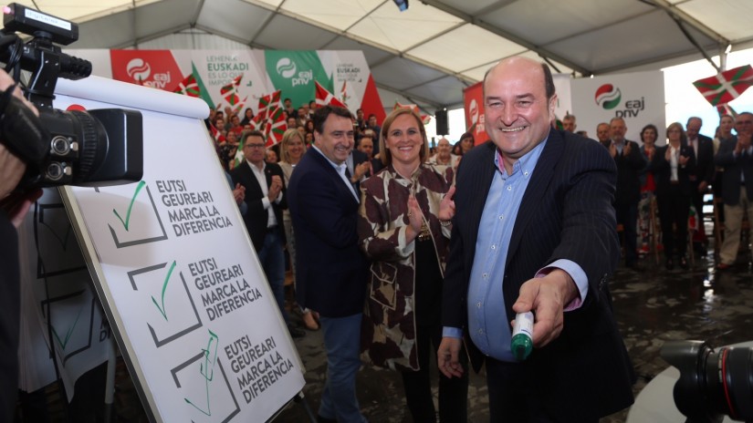 Ortuzar denuncia que Euskadi solo salió a colación en el debate a cuatro “como trofeo electoral”